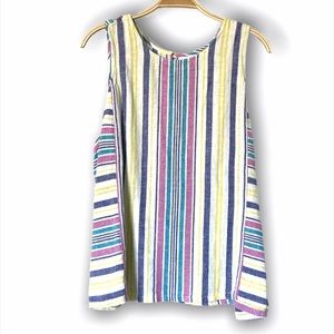 Abound “Blue Clematis LaPlaya Stripe” blouse